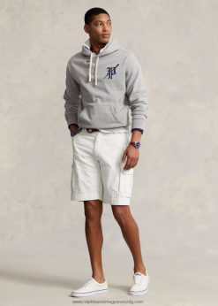 10,5 hüvelykes, lazán illeszkedő twill cargo rövid 268048319 férfiak Ralph Lauren fedélzetmosó fehér