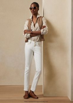 160-as vékony farmer 2680489354 nők Ralph Lauren fehérre öblítve