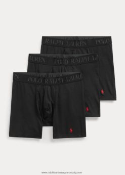 4d-flex boxeralsó 3 részes kiszerelésben 268048271 férfiak Ralph Lauren fekete