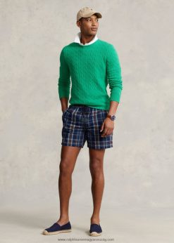 5,75 hüvelykes úszónadrág 2680481171 férfiak Ralph Lauren indigó/piros multi