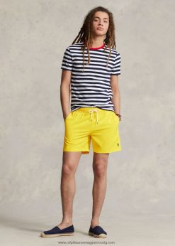 5,75 hüvelykes utazó klasszikus úszónadrág 268048300 férfiak Ralph Lauren citromzúzás