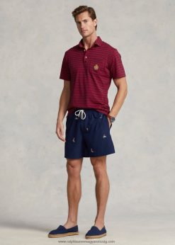 5,75 hüvelykes utazó klasszikus úszónadrág 2680488564 férfiak Ralph Lauren newporti haditengerészet