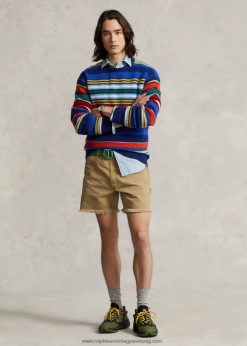 6 hüvelykes laza szabású vászonrövid 2680488469 férfiak Ralph Lauren kacsabarna