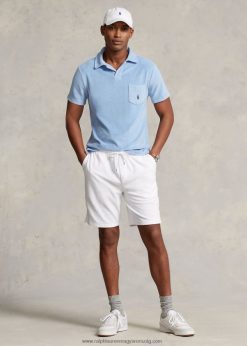 7,5 hüvelykes frottír húzózsinór rövid 268048422 férfiak Ralph Lauren fehér