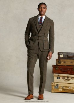 a morehouse kollekció öltönynadrág 2680481287 férfiak Ralph Lauren barna