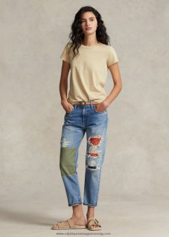 a vékony, keskeny patchwork farmer 2680483217 nők Ralph Lauren