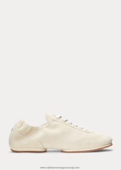 a velúr póni balerina tornacipő 2680489619 nők Ralph Lauren elefántcsont