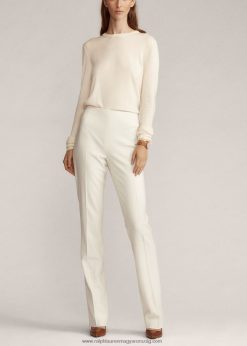 alandra gyapjú krepp nadrág 2680483459 nők Ralph Lauren lux krém