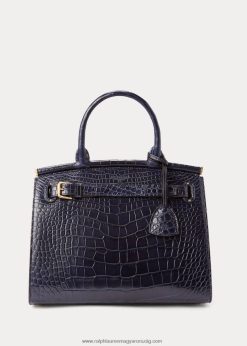 aligátor közepes rl50 kézitáska 2680485292 nők Ralph Lauren tengeri haditengerészet