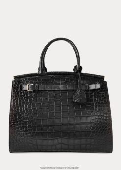 aligátor nagy rl50 kézitáska 2680485305 nők Ralph Lauren fekete