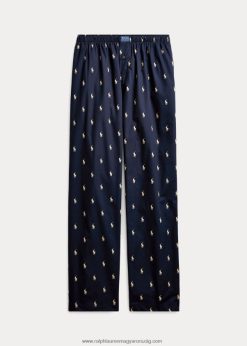 allover póni alvónadrág 2680481676 férfiak Ralph Lauren sötétkék/fehér