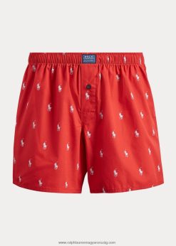 allover póni boxer 268048626 férfiak Ralph Lauren piros/elitkék