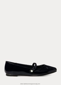 alyssa bőr mary jane 2680487290 gyerekek Ralph Lauren haditengerészet