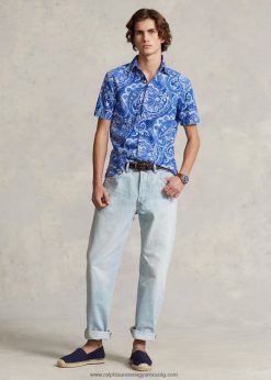 anders klasszikus kúpos szabású fakult farmer 268048770 férfiak Ralph Lauren stockbridge