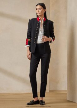 annie gyapjú krepp bokanadrág 2680489369 nők Ralph Lauren fekete