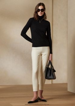 annie stretch gyapjú nadrág 2680489366 nők Ralph Lauren krém