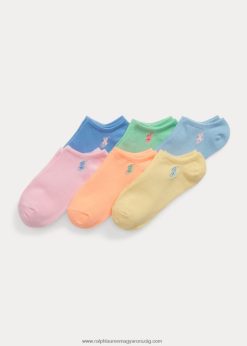 atletikus mélyen dekoltált zokni 6 db 2680487128 gyerekek Ralph Lauren pasztell rózsaszín