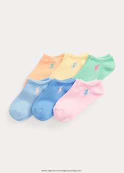 atletikus mélyen dekoltált zokni 6 db 2680489958 gyerekek Ralph Lauren pasztell rózsaszín