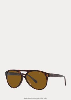 autóipari pilóta napszemüveg 2680489065 férfiak Ralph Lauren barna havanna