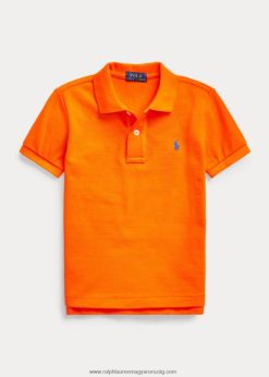 az ikonikus hálós póló 2680485670 gyerekek Ralph Lauren vitorlás narancs