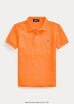 az ikonikus hálós póló 2680485698 gyerekek Ralph Lauren üdülő narancs