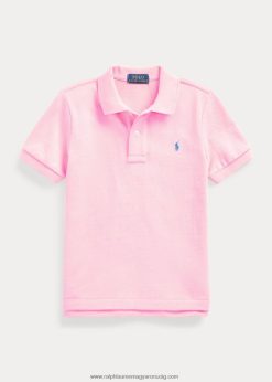 az ikonikus hálós póló 2680485704 gyerekek Ralph Lauren karmel rózsaszín