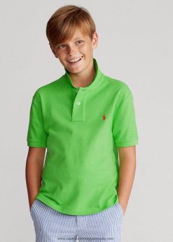 az ikonikus hálós póló 2680486028 gyerekek Ralph Lauren kiwi lime