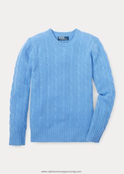 az ikonikus kábelkötésű kasmír pulóver 2680485719 gyerekek Ralph Lauren új litchfield