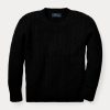 az ikonikus kábelkötésű kasmír pulóver 2680485726 gyerekek Ralph Lauren fekete