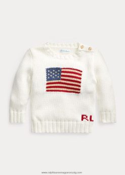 az ikonikus zászlós pulóver 2680487985 baba Ralph Lauren nevis