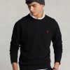 az rl gyapjú pulóver 268048329 férfiak Ralph Lauren fekete