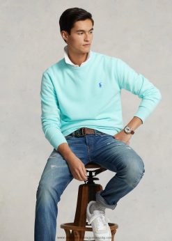 az rl gyapjú pulóver 268048332 férfiak Ralph Lauren sziget aqua