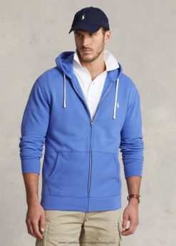 az rl polár teljes cipzáras kapucnis pulcsi 2680481657 férfiak Ralph Lauren leánykő kék
