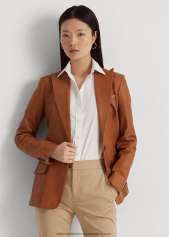 báránybőr blézer 2680483820 nők Ralph Lauren cuoio