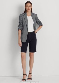 bi-sztreccs twill rövid 2680483832 nők Ralph Lauren haditengerészet