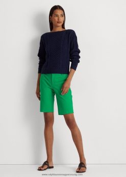 bi-sztreccs twill rövid 2680483834 nők Ralph Lauren pálmafa levél