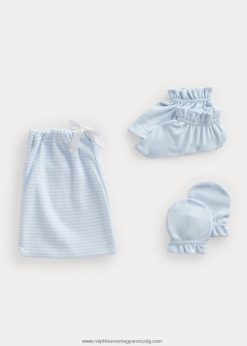 biopamut 3 részes ajándékkészlet 2680488220 baba Ralph Lauren berill kék