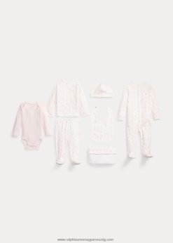 biopamut 7 részes ajándékkészlet 2680487818 baba Ralph Lauren finom rózsaszín multi