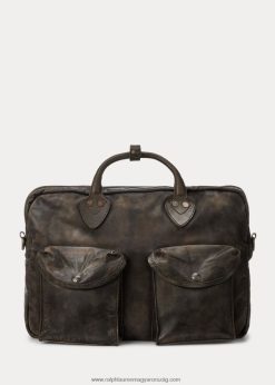 bőr aktatáska 2680488845 férfiak Ralph Lauren sötétbarna