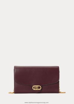 bőr közepes adair crossbody 2680485396 nők Ralph Lauren szüreti bordó