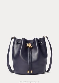 bőr közepes andie húzózsinóros táska 2680485344 nők Ralph Lauren haditengerészet