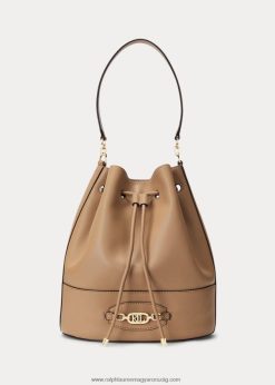 bőr nagy andie húzózsinóros táska 2680485352 nők Ralph Lauren teve