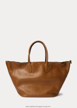 bőr nagy csengőtáska 2680485221 nők Ralph Lauren cuoio