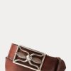 bőr öv 2680488856 férfiak Ralph Lauren szüreti barna