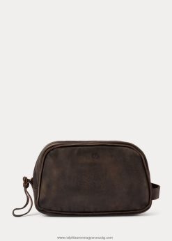 bőr utazótáska 2680488850 férfiak Ralph Lauren sötétbarna
