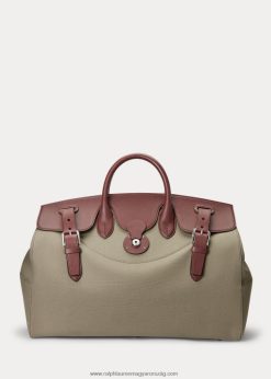 bőrborítású vászon kádártáska 2680489015 férfiak Ralph Lauren Cser