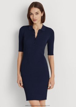 bordás kötésű póló pulóver ruha 2680483978 nők Ralph Lauren kifinomult haditengerészet