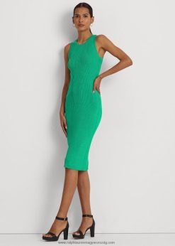 bordás kötésű ujjatlan ruha 2680489461 nők Ralph Lauren pálmafa levél