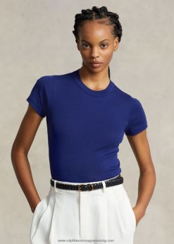 bordázott pamut póló 2680482877 nők Ralph Lauren ősz királyi