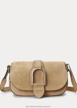 borjú-velúr welington válltáska 2680485272 nők Ralph Lauren halvány méz